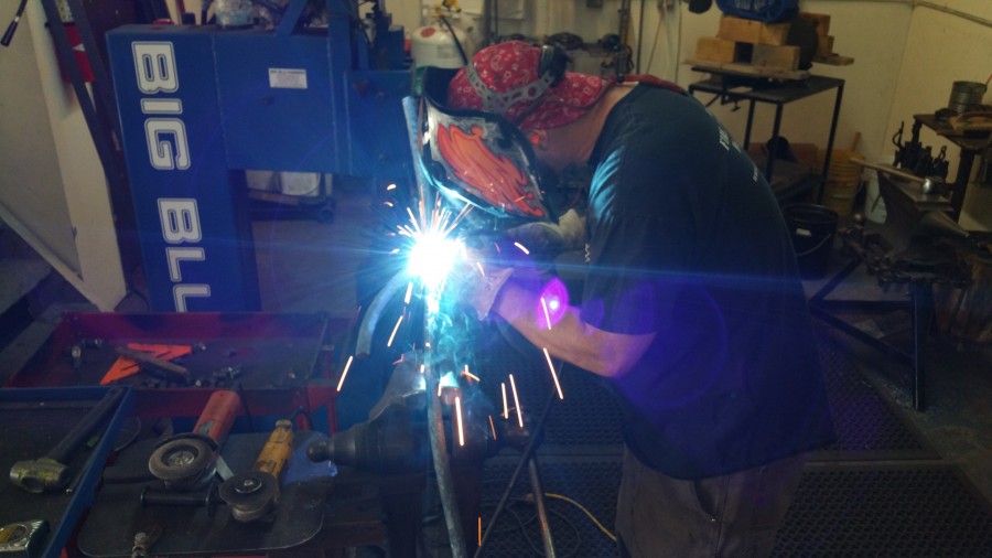 welding the nubs to the branches