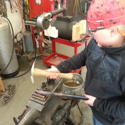 Madelynn forging acorns